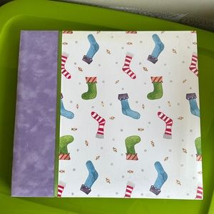Holiday stocking scrapbook